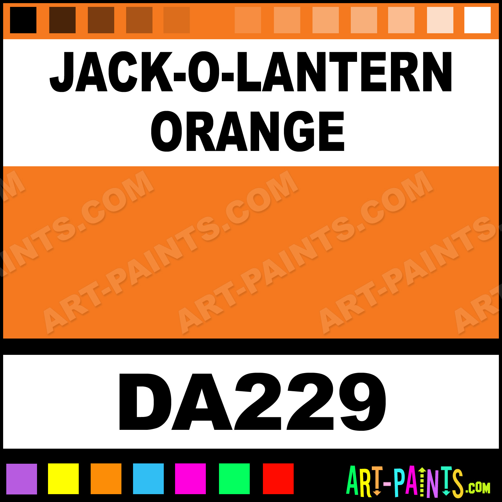 Jack O Lantern Orange Acrylic Paint