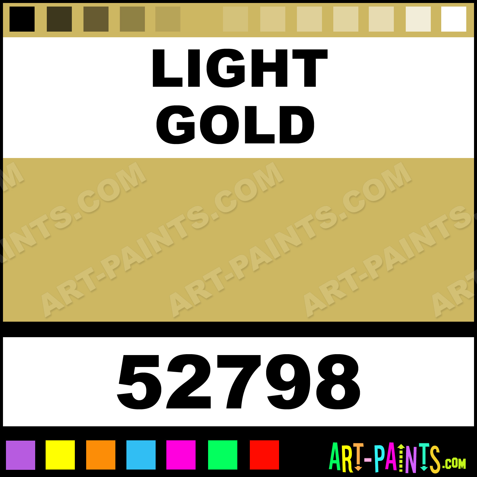 Light Gold Standard Series Acrylic Paints - Light Paint, Light Gold Color, Amsterdam Standard Paint, CDB761 - Art-Paints.com