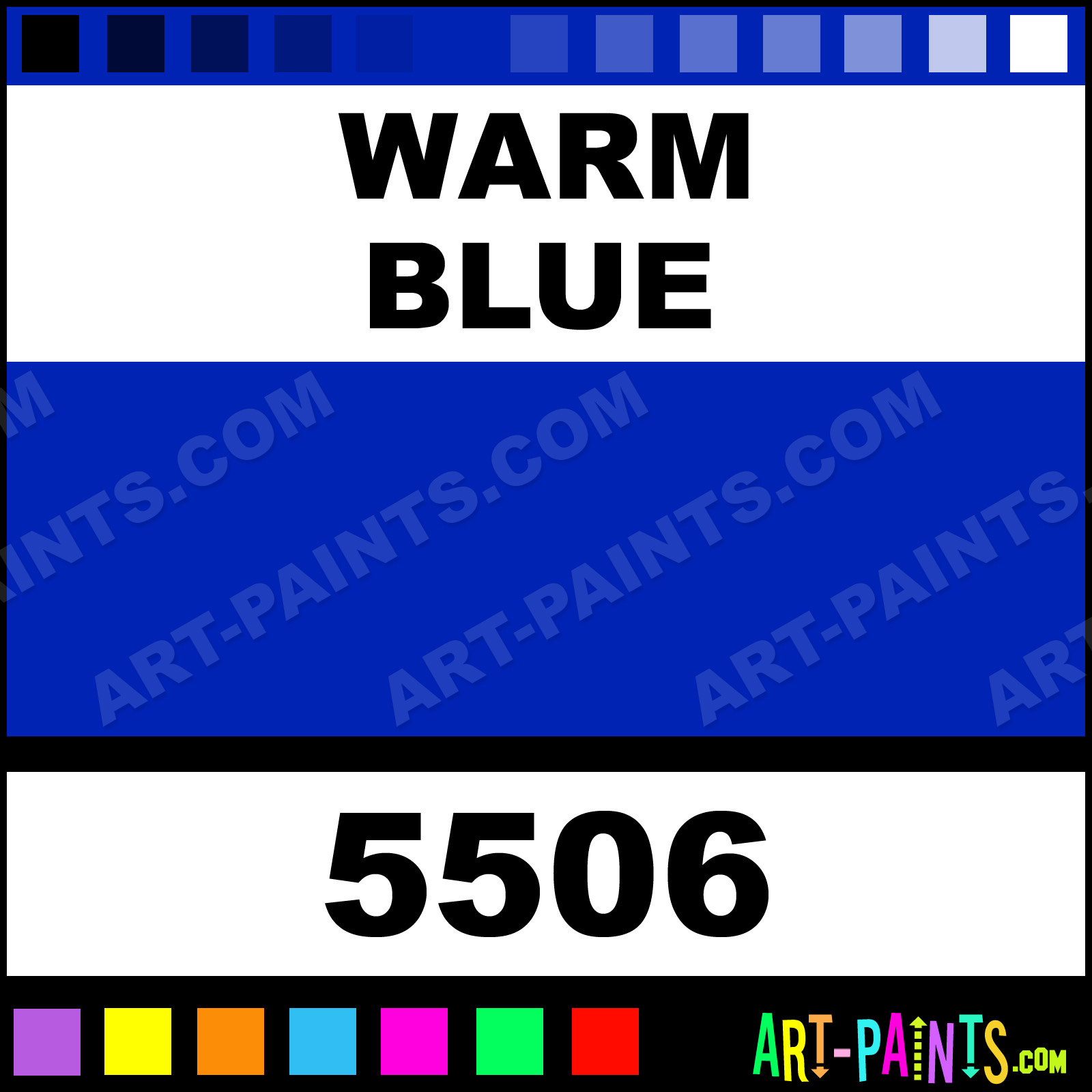Warm Blue School Acrylic Paints 5506 Warm Blue Paint, Warm Blue