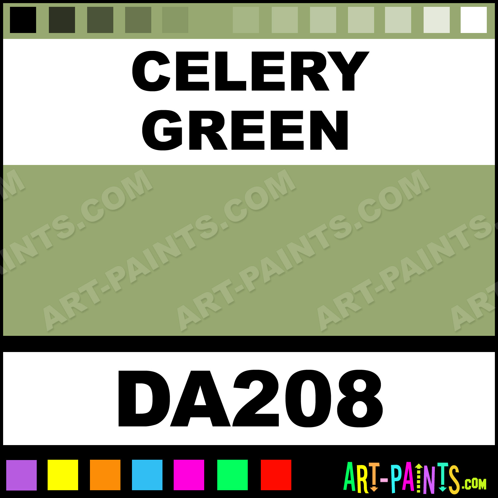 Celery Green Americana Acrylic Paints DA208 Celery Green Paint