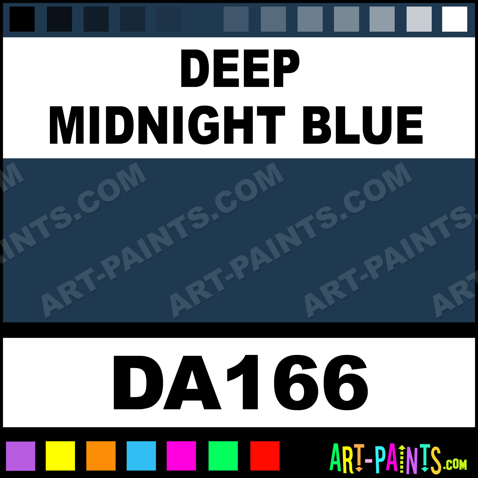 Deep Midnight Blue Americana Acrylic Paints Da166 Deep Midnight