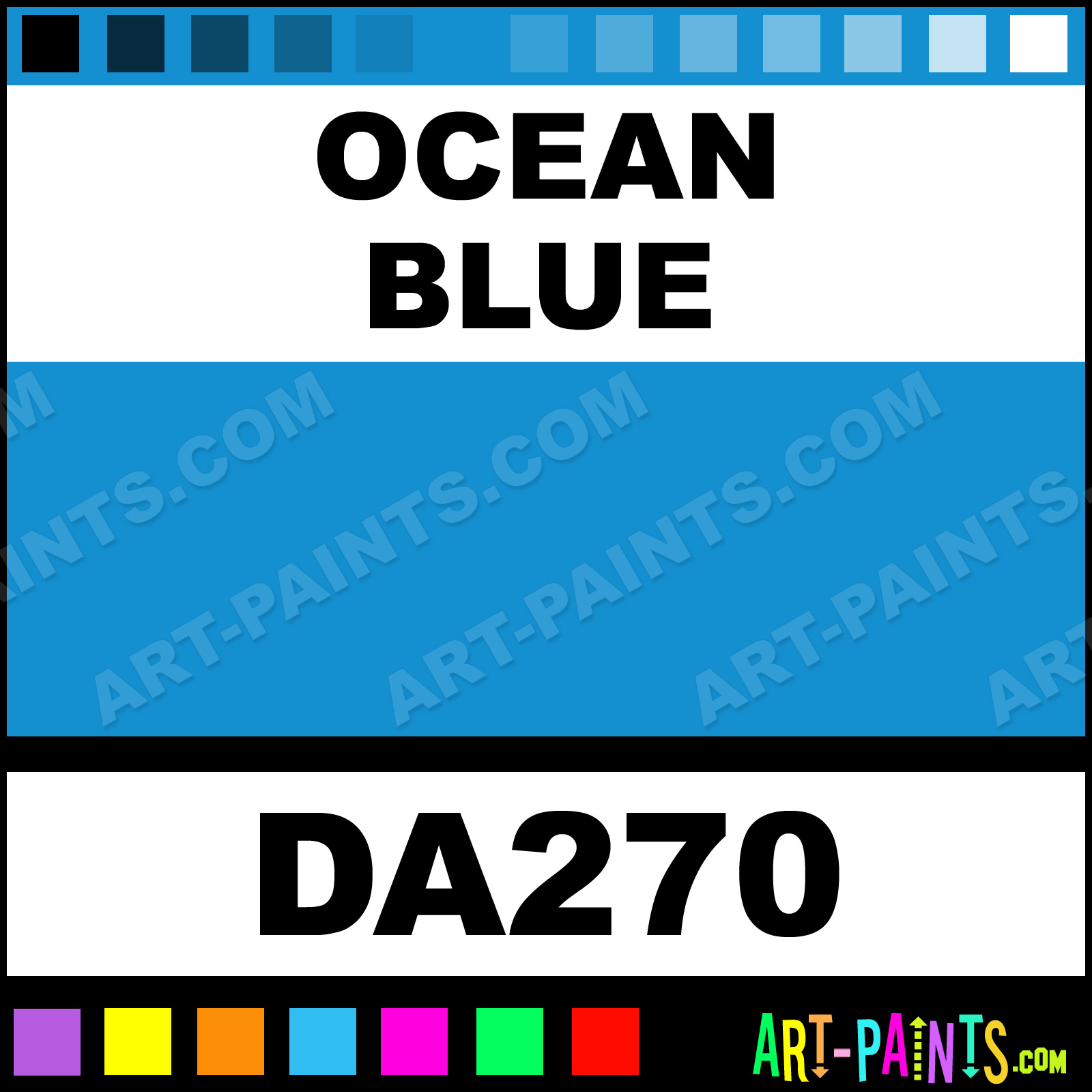 Ocean Blue Americana Acrylic Paints DA270 Ocean Blue