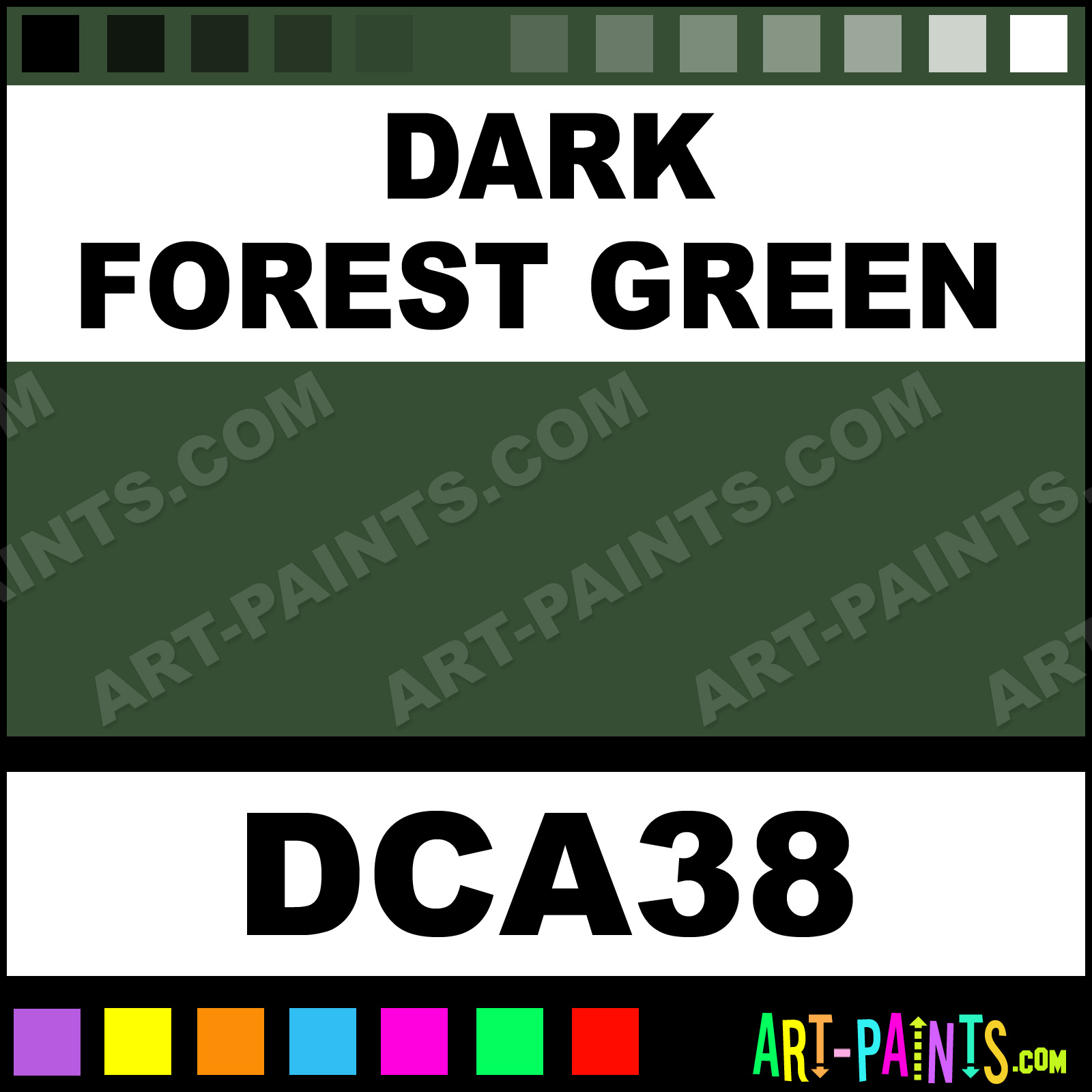 Dark Forest Green Crafters Acrylic Paints DCA38 Dark Forest Green
