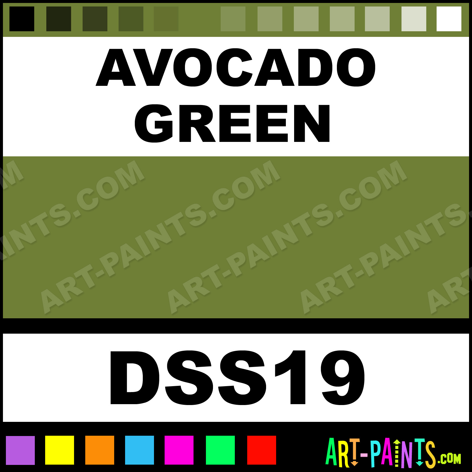 Avocado Green SoSoft Fabric Acrylic Paints DSS19 Avocado Green