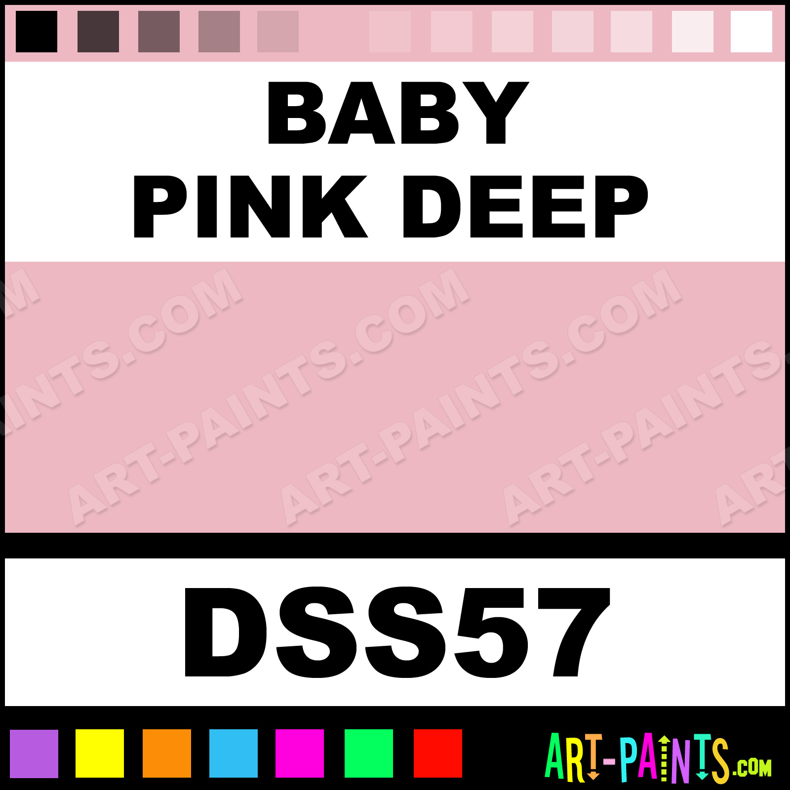 Baby Pink Deep SoSoft Fabric Acrylic Paints - DSS57 - Baby Pink