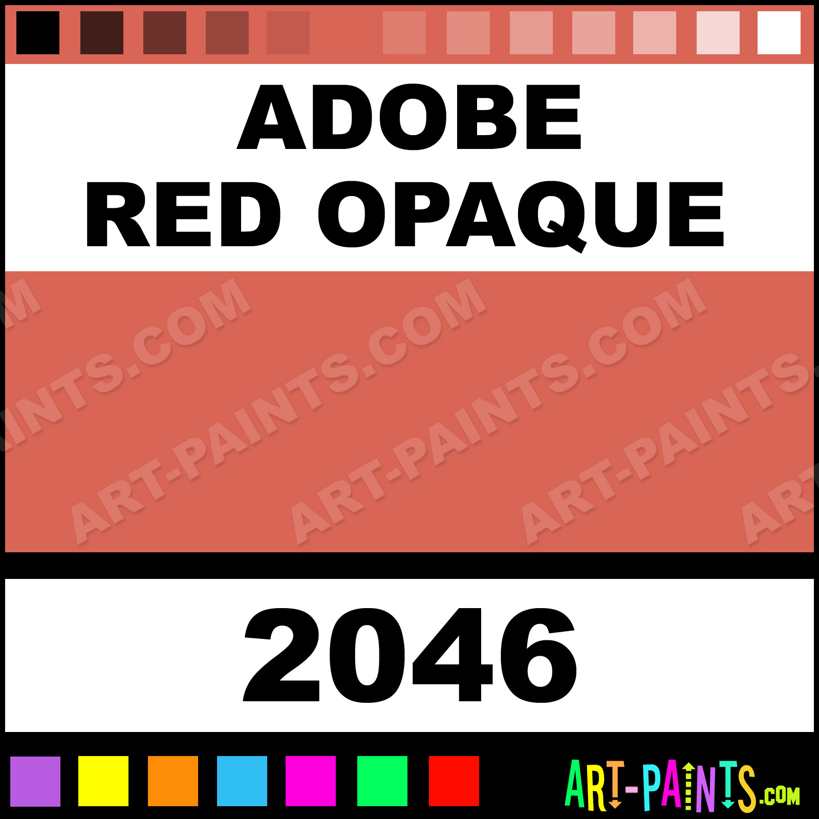 Adobe Red Opaque Ceramcoat Acrylic Paints - 2046 - Adobe Red Opaque Paint,  Adobe Red Opaque Color, Delta Ceramcoat Paint, D86455 