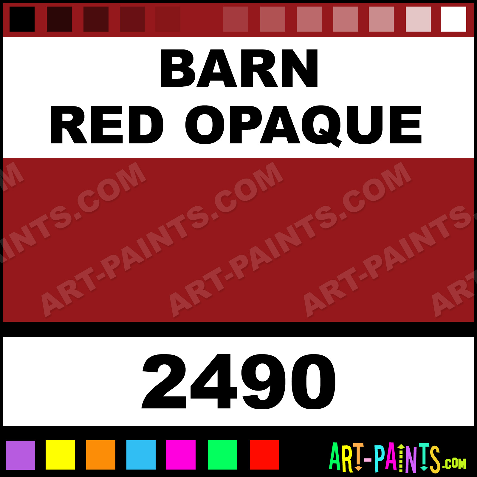 Barn Red Opaque Ceramcoat Acrylic Paints - 2490 - Barn Red Opaque