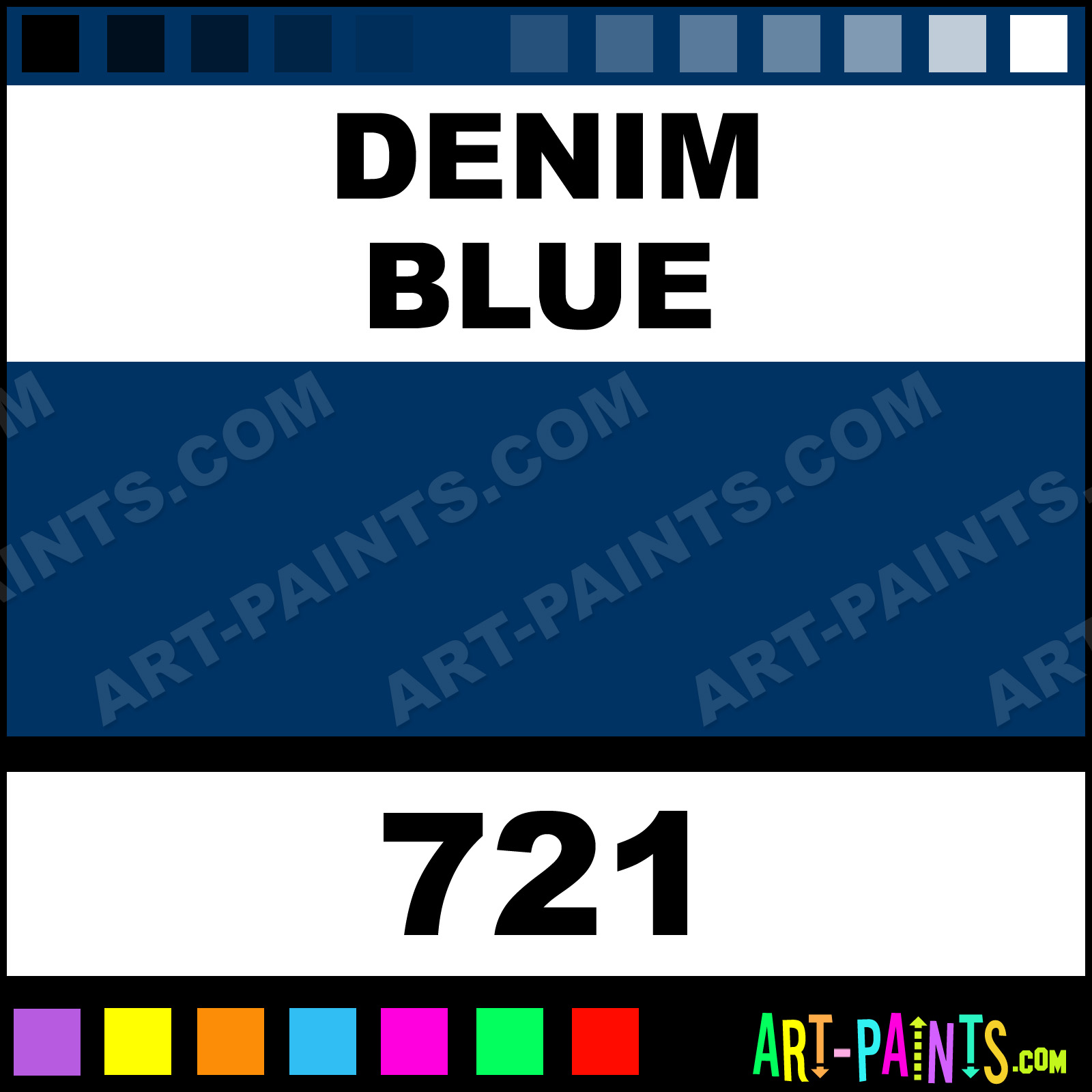 Denim Blues Color Palette
