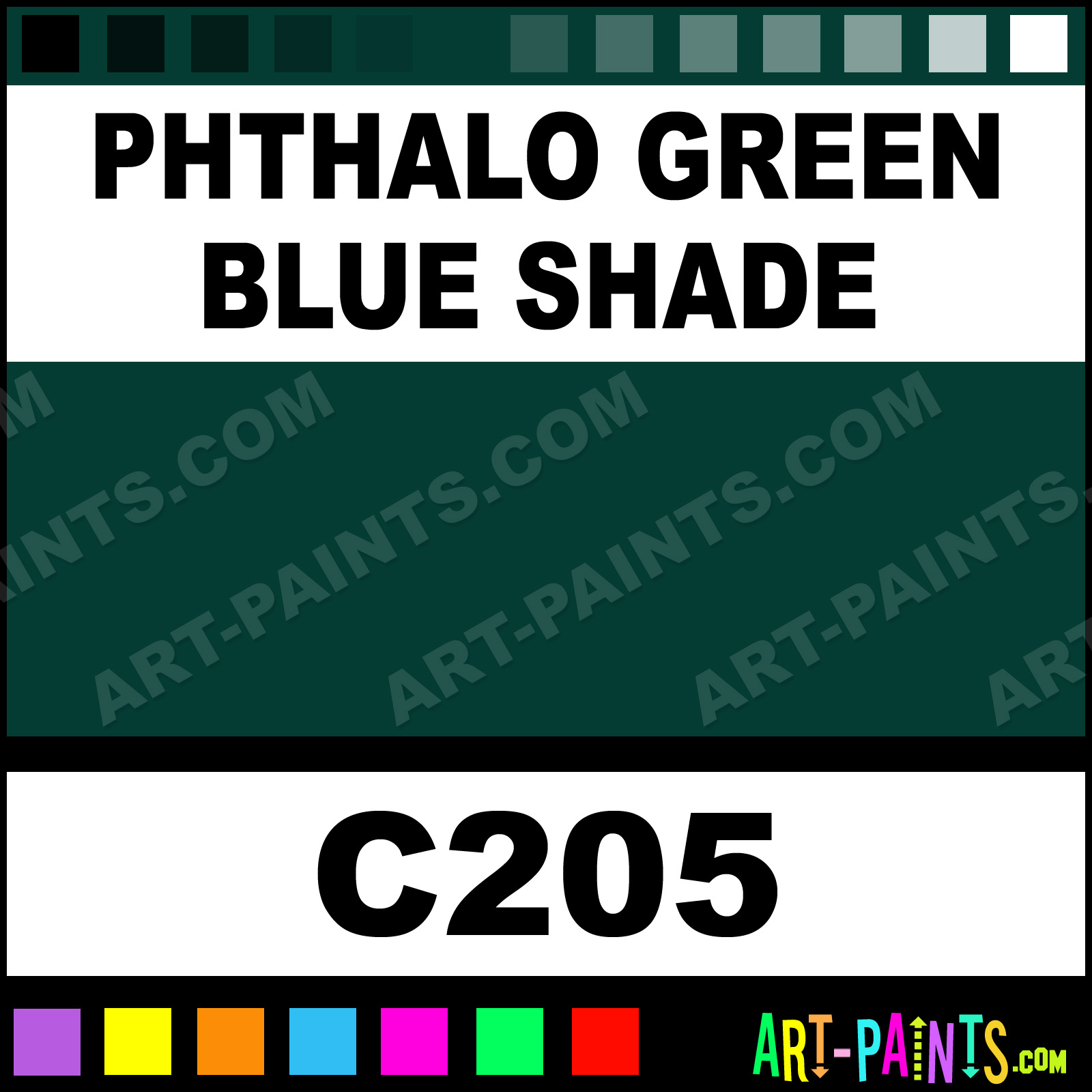 Color Chart Exercise - Phthalo Green Blue Shade #colormixing  #acrylicpainting #artistmamma - Life is in the Details