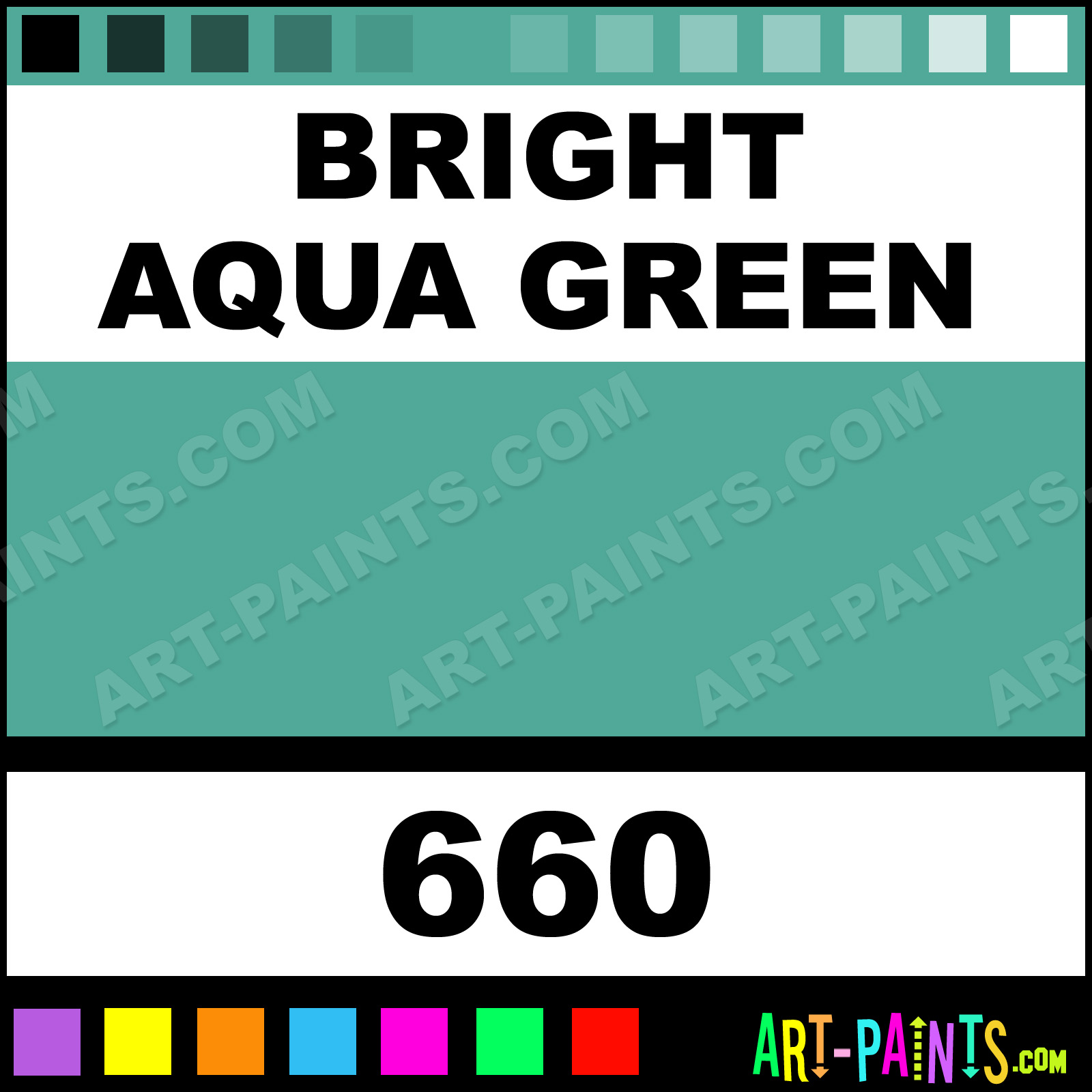 Phoenix Artist's Acrylic Paint, Bright Aqua Green, 120 ml