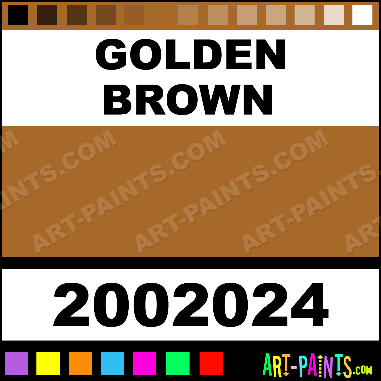 Golden Brown Glossies Acrylic Paints 2002024 Golden Brown Paint
