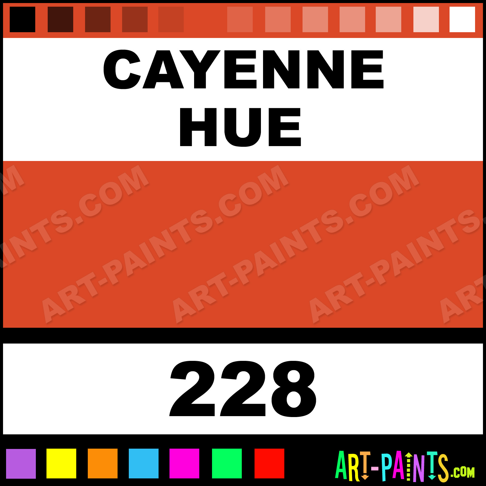 Cayenne BasicAcryl Acrylic Paints 228 Cayenne Paint, Cayenne Color