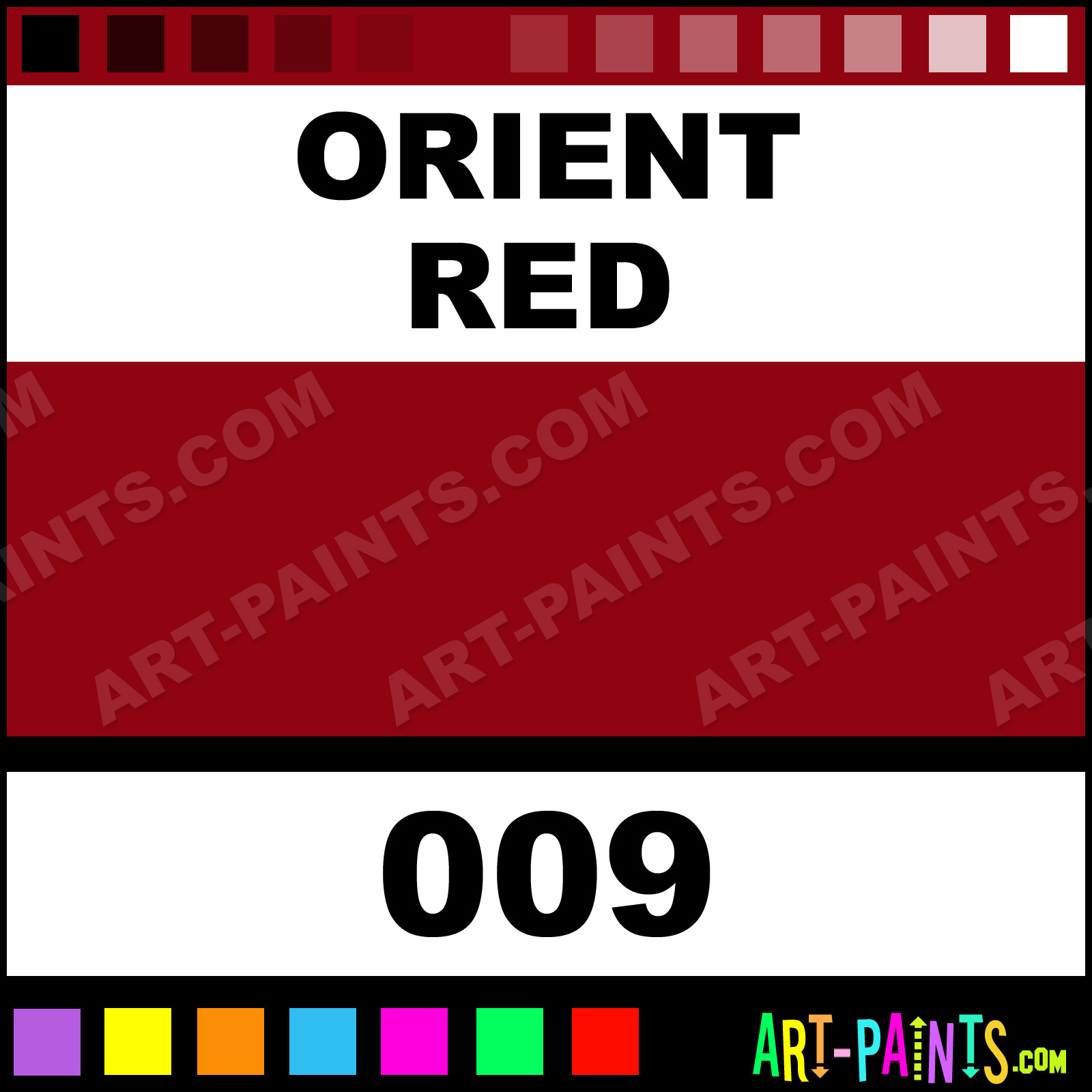 Orient Paint Color Chart