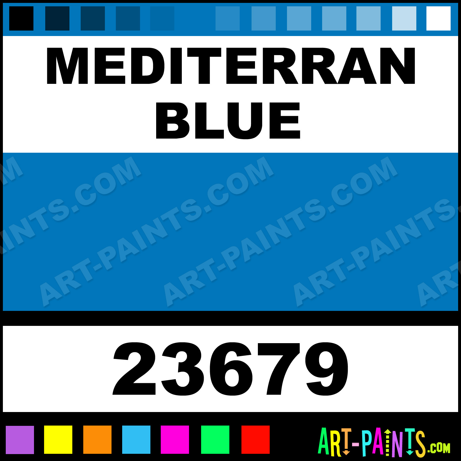 Mediterran Blue Craft Smart Acrylic Paints - 23679 - Mediterran 