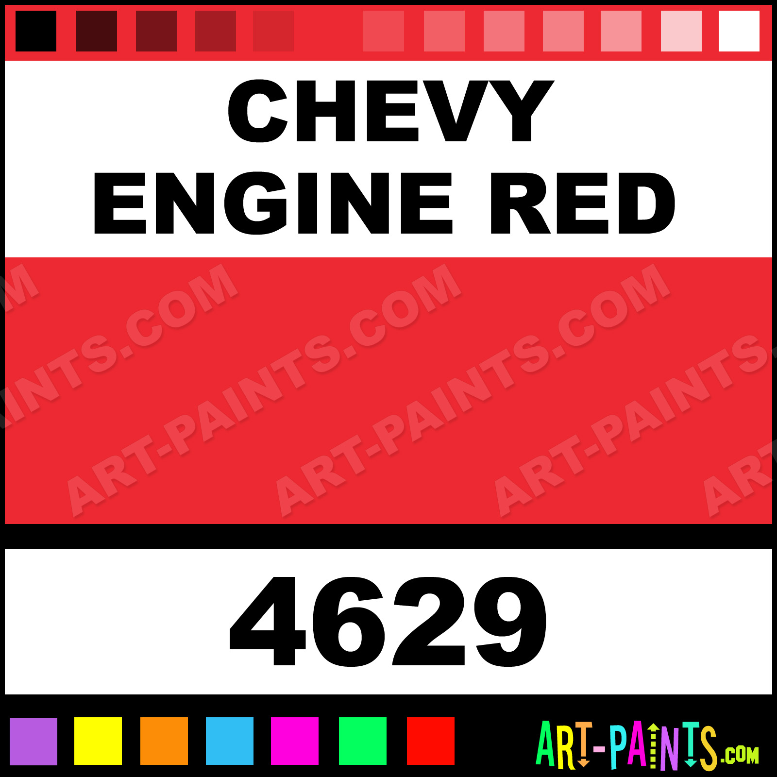 Red engine paint