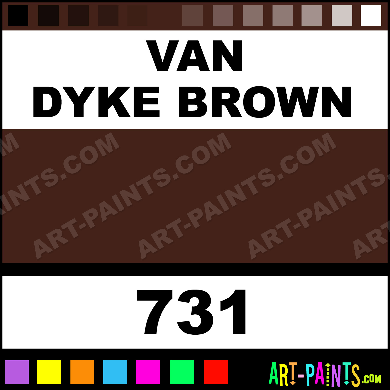 Van Dyke Brown Classic Acrylic Paints 731 Van Dyke Brown Paint, Van