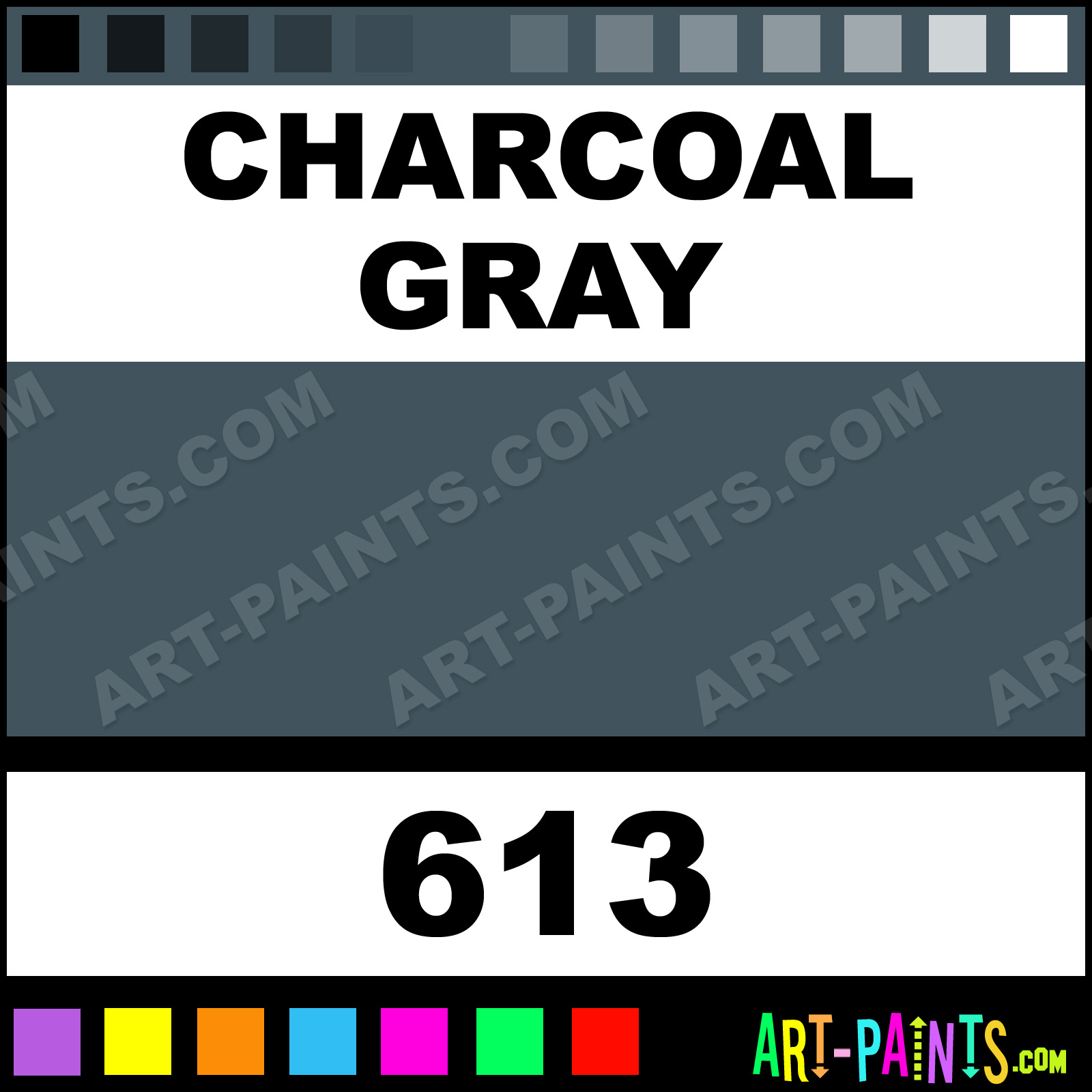 Charcoal Gray Folk Art Acrylic Paints 613 Charcoal Gray Paint
