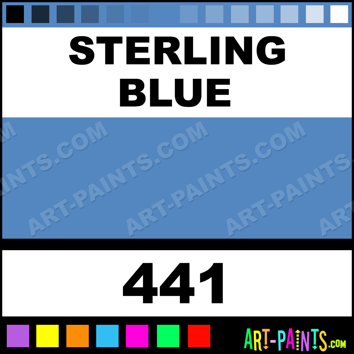 Sterling Blue Folk Art Acrylic Paints - 441 - Sterling Blue Paint, Sterling  Blue Color, Plaid Folk Art Paint, 5387C0 