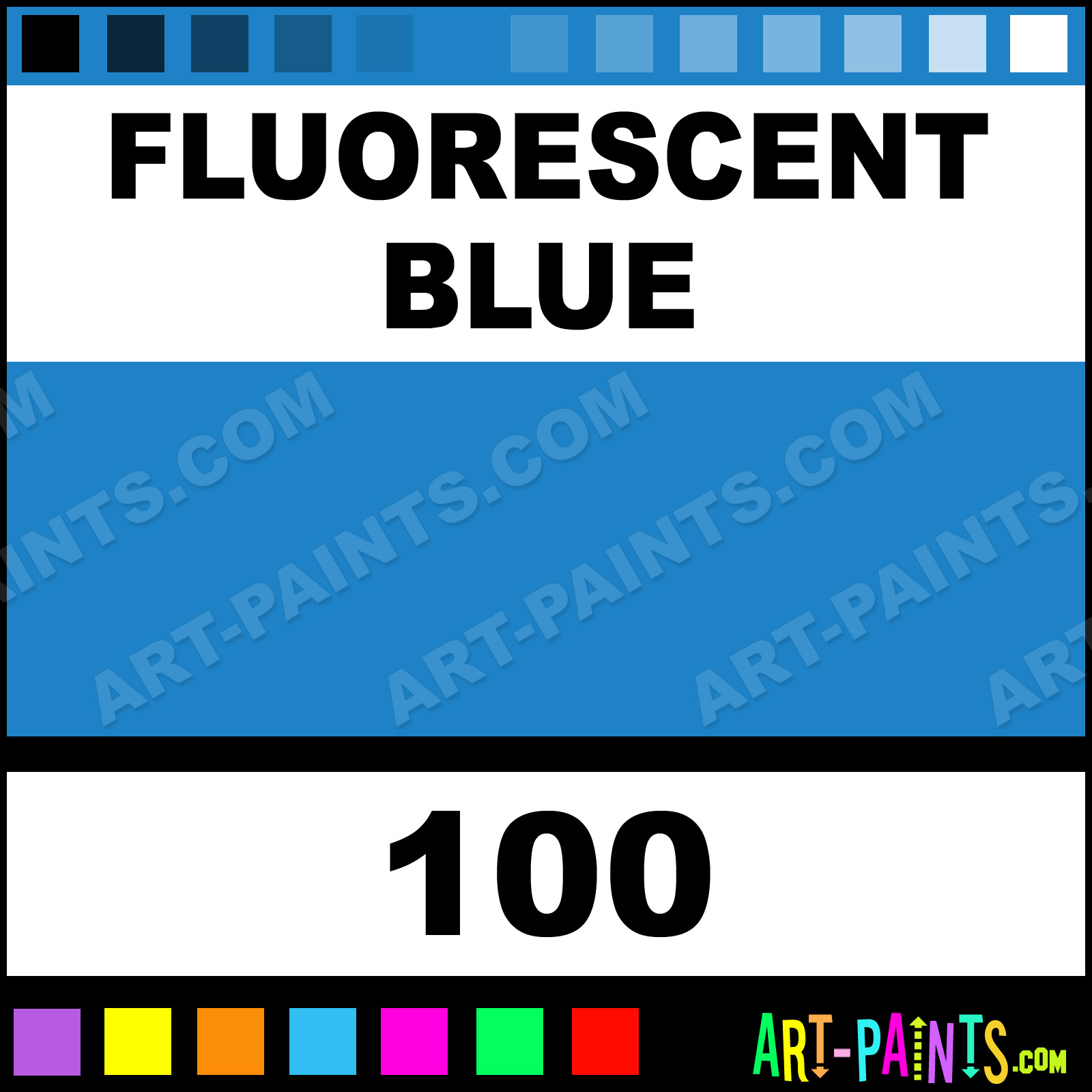 Fluorescent Paint Color Chart