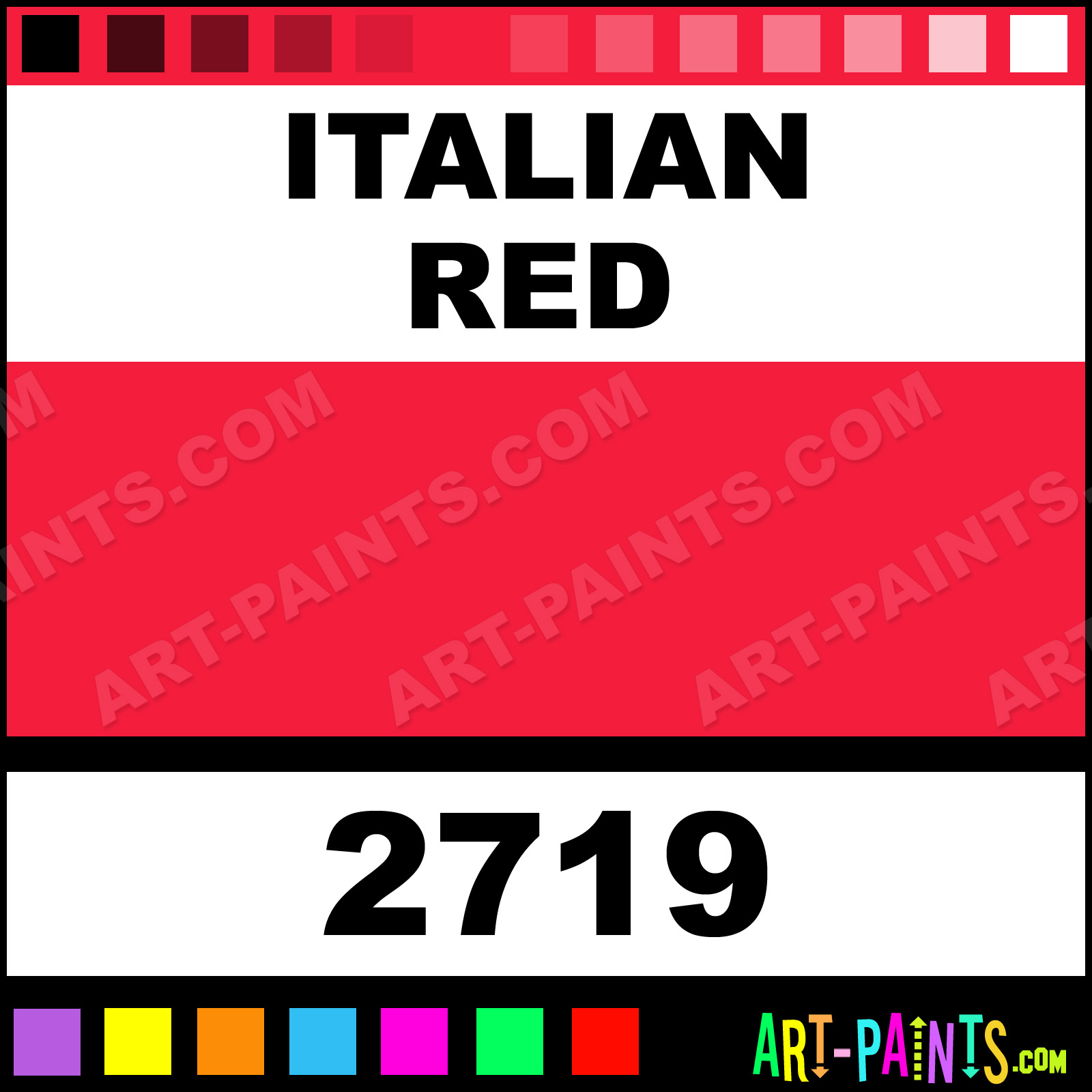 Italian Red Model Acrylic Paints - - Italian Red Paint, Italian Red Color, Testors Model Paint, F31C3B - Art-Paints.com