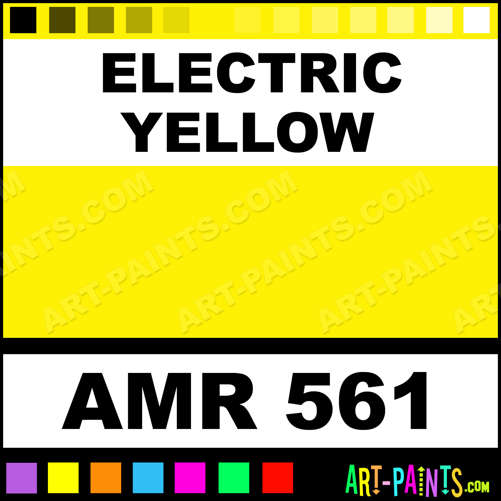 Electric Yellow Electric Ultra Airbrush Spray Paints AMR 561