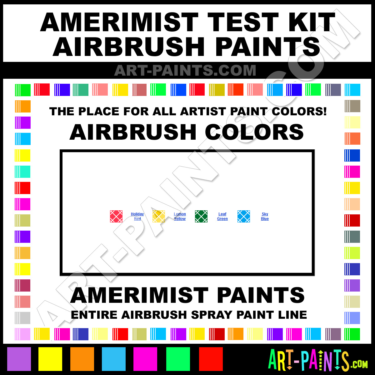 Americolor Airbrush Color Chart
