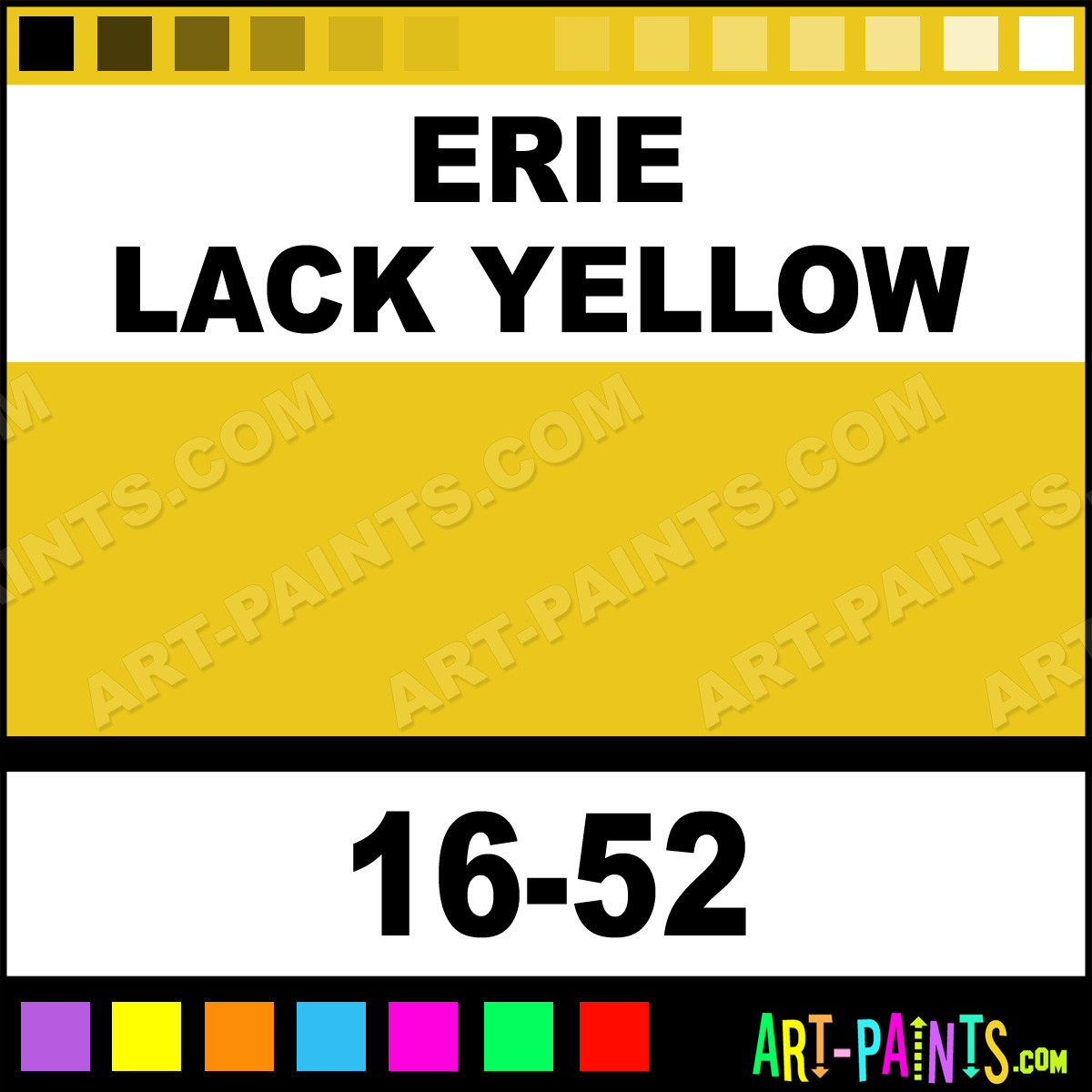 Erie Lack Yellow ModelFlex Railroad Airbrush Spray Paints 1652 Erie