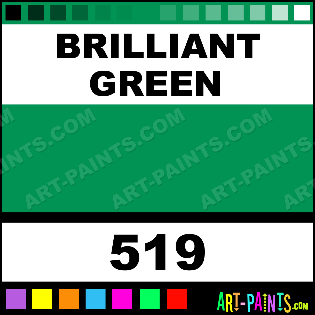 Brilliant Green Artist Airbrush Spray Paints 519 Brilliant Green