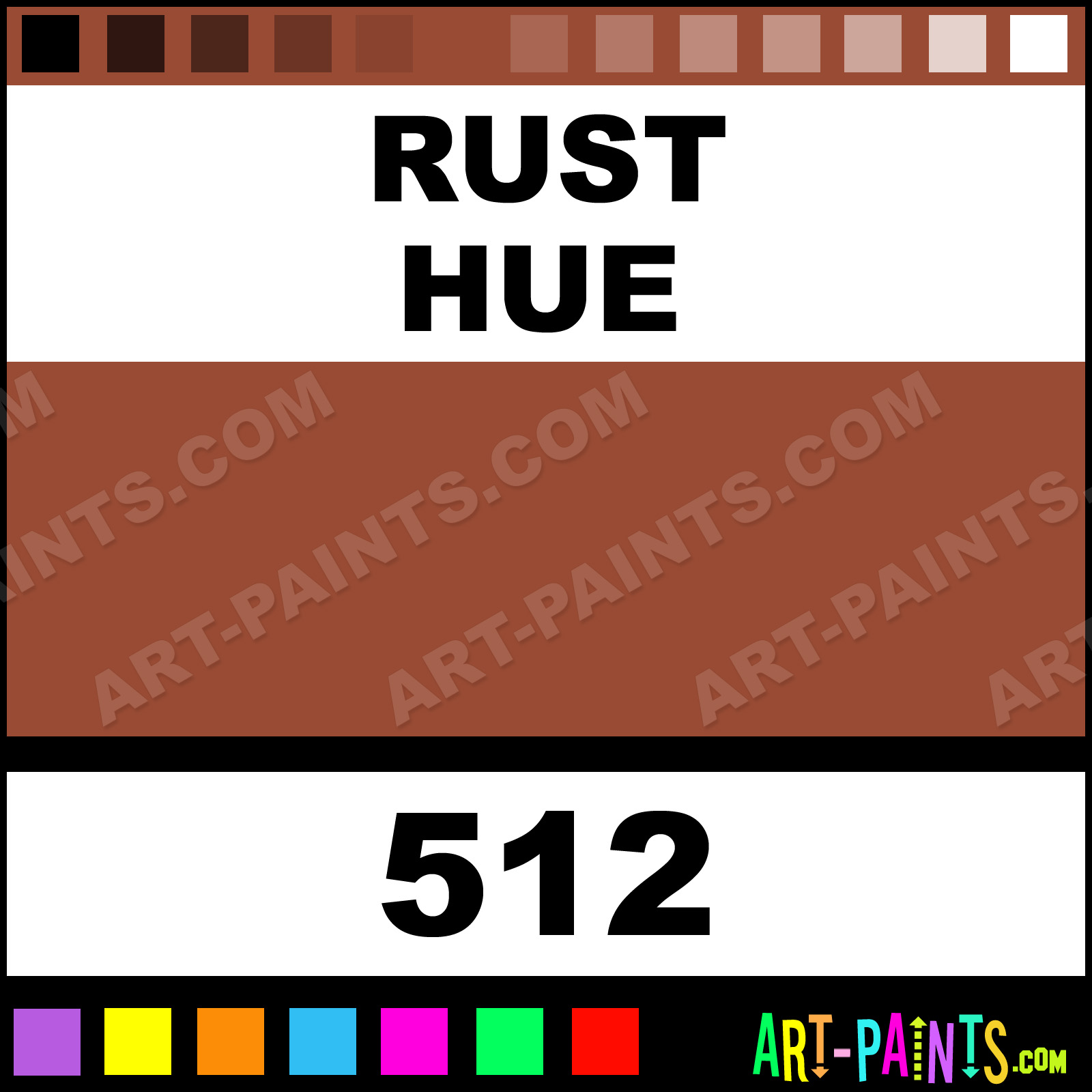 Rust Artist Airbrush Spray Paints 512 Rust Paint, Rust Color