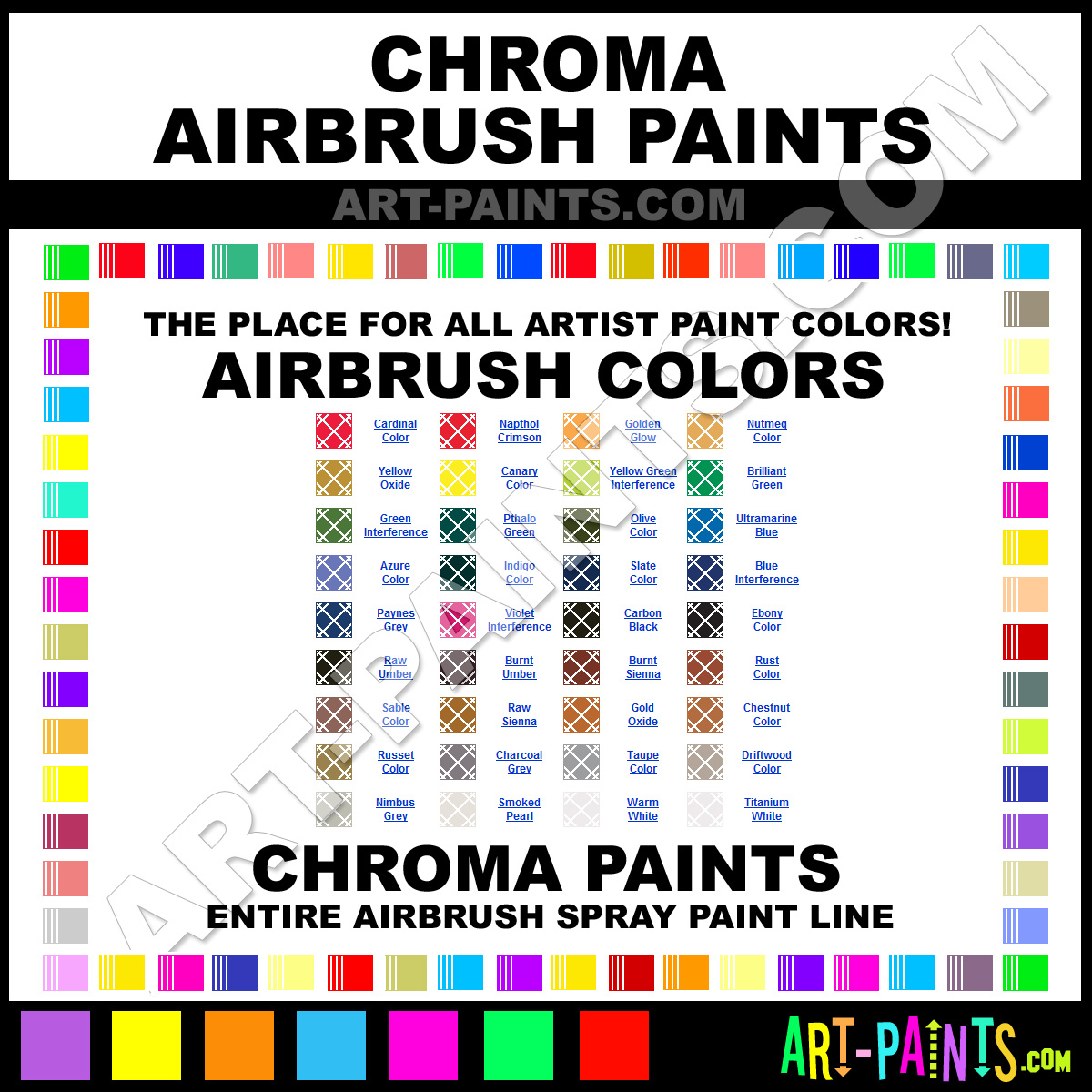 Chroma Airbrush Spray Paint Brands Chroma Spray Paint Brands, Airbrush Spray Paints, Artist