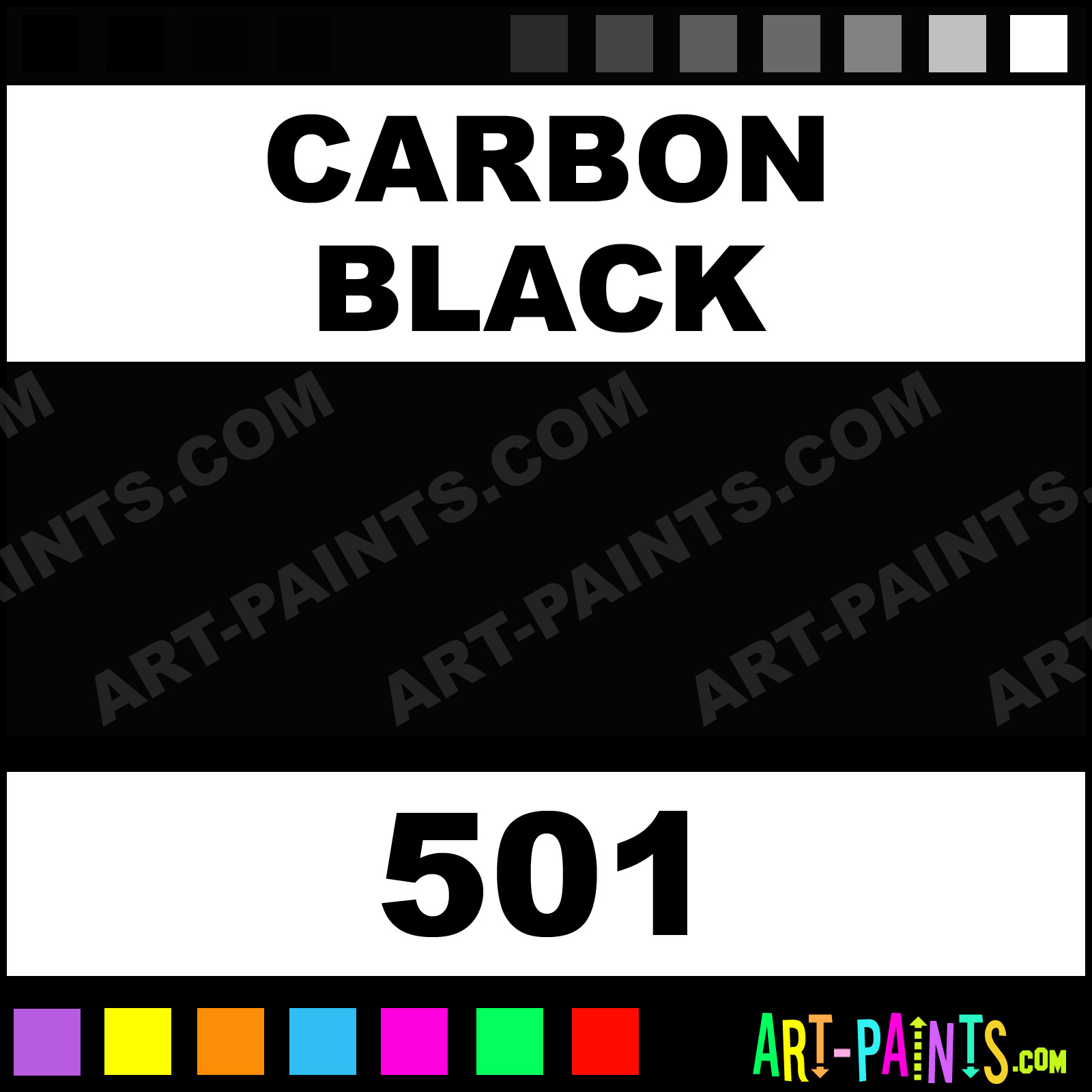 Carbon Black EFX Airbrush Spray Paints 501 Carbon Black Paint