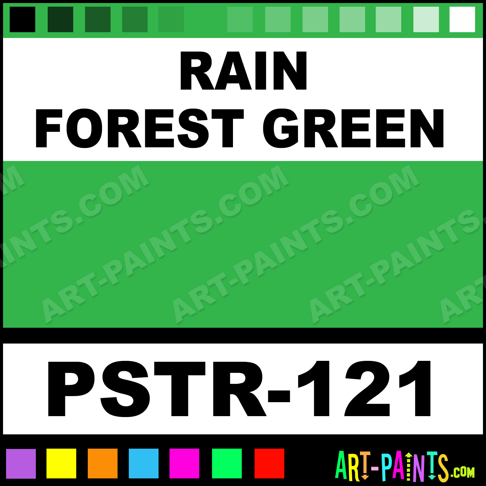 Rain Forest Green Transparent Airbrush Spray Paints PSTR121 Rain