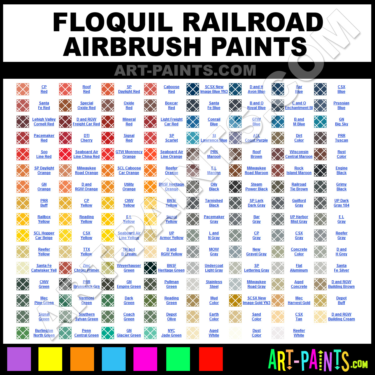 Floquil Color Chart