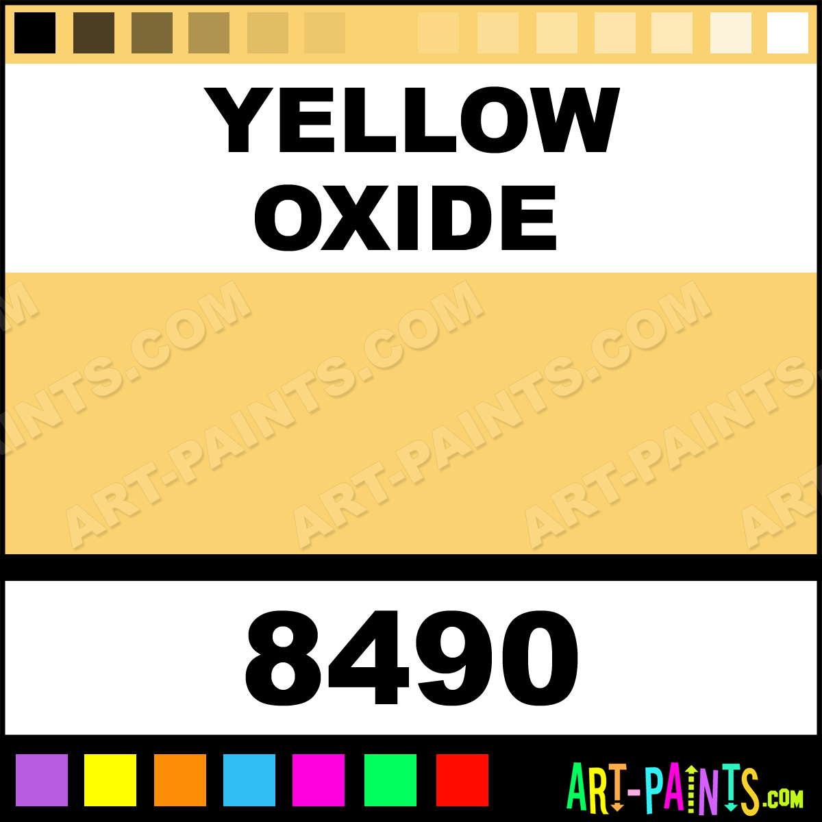 Yellow Oxide Transparent Airbrush Spray Paints 8490 Yellow Oxide