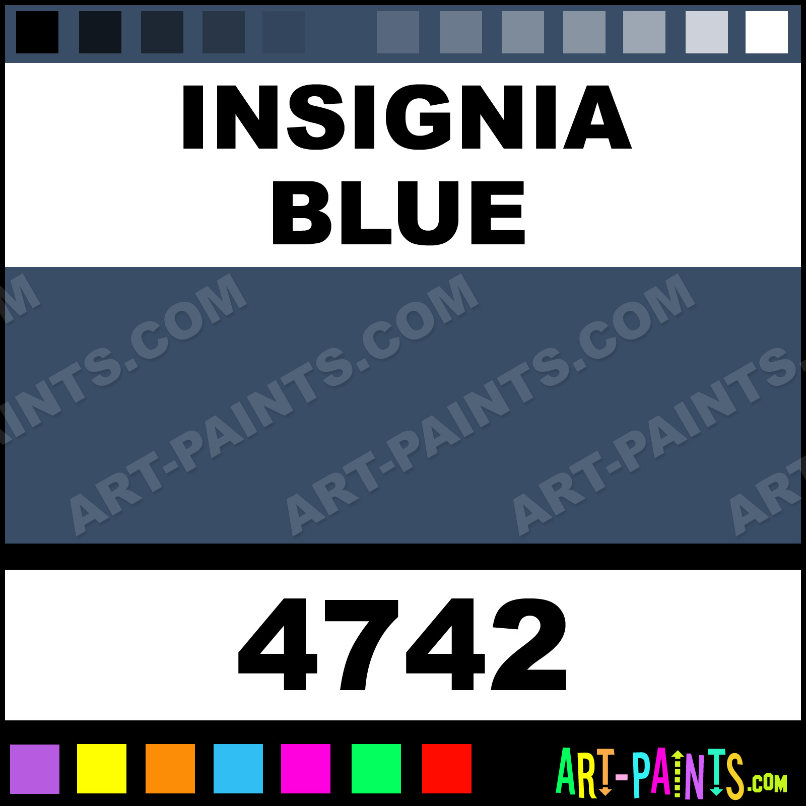Insignia Blue Artist Airbrush Spray Paints 4742 Insignia Blue Paint