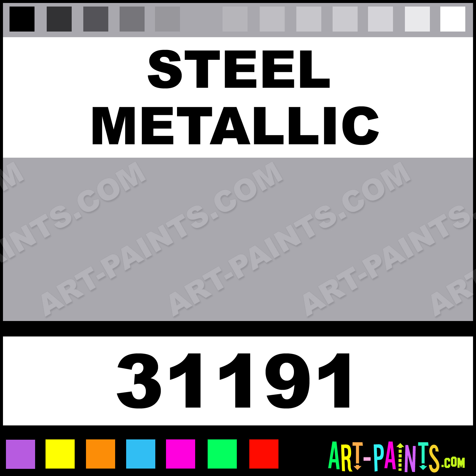 Steel Metallic Airbrush Paint
