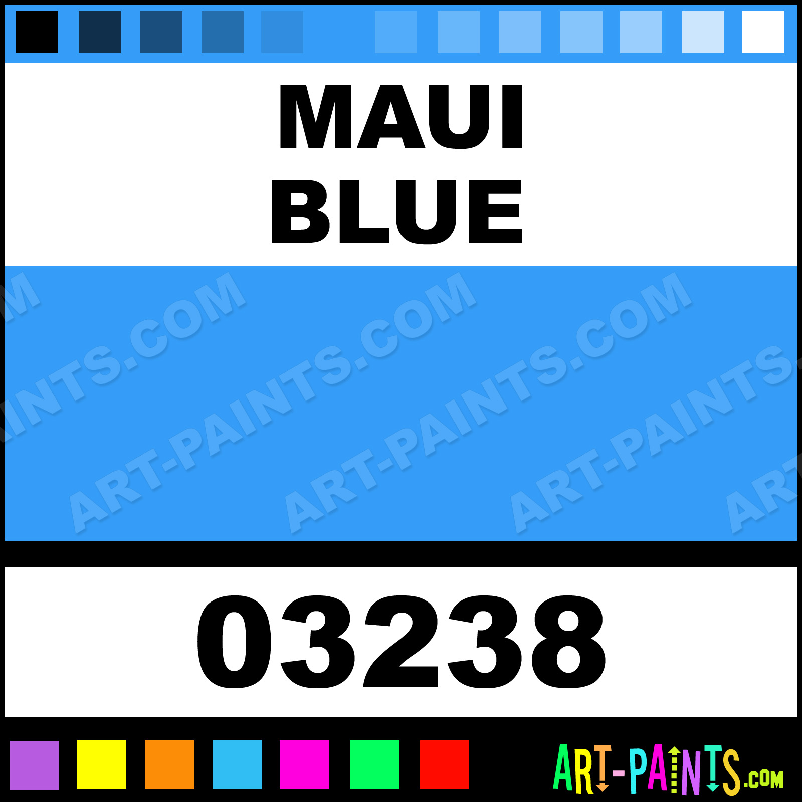 Maui Blue Killer Colors Airbrush Spray Paints 03238 Maui Blue Paint