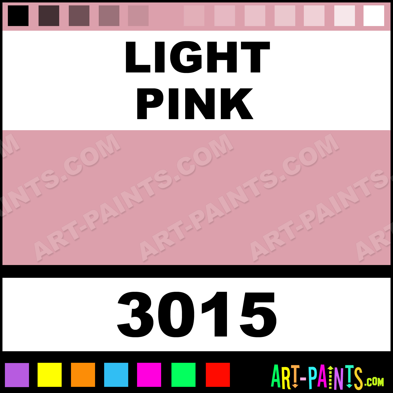 Light Pink Glossy Acrylic Airbrush Spray Paints - 3015 - Light