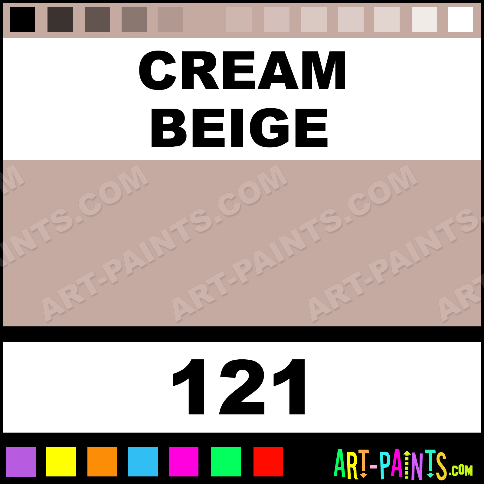 Cream Beige Paint Body Face Paints - 121 - Cream Beige Paint