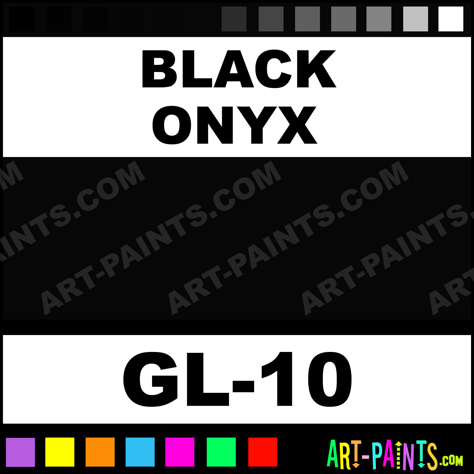 Black Onyx Shimmer Glitter Body Face Paints - GL-10 - Black Onyx Paint