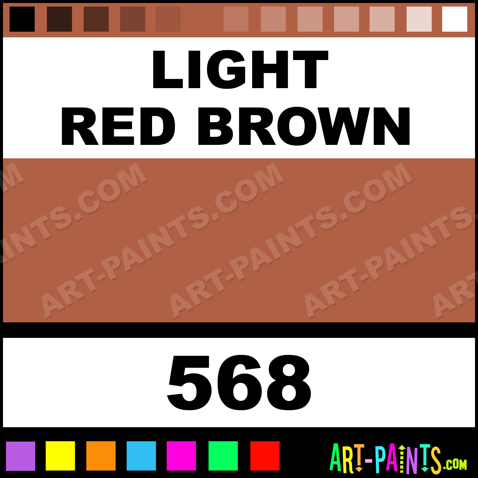 Light Red Brown Rouge Eye Shadow Body Face Paints 568 Light Red