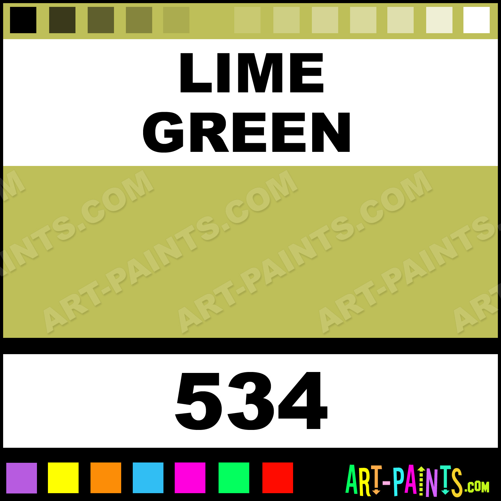 Lime Green Paints Body Face Paints 534 Lime Green Paint, Lime Green