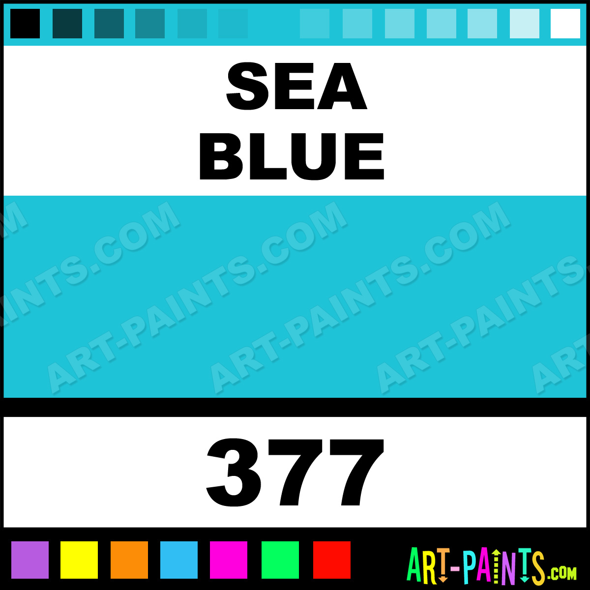 Sea Blue Paint Body Face Paints 377 Sea Blue Paint