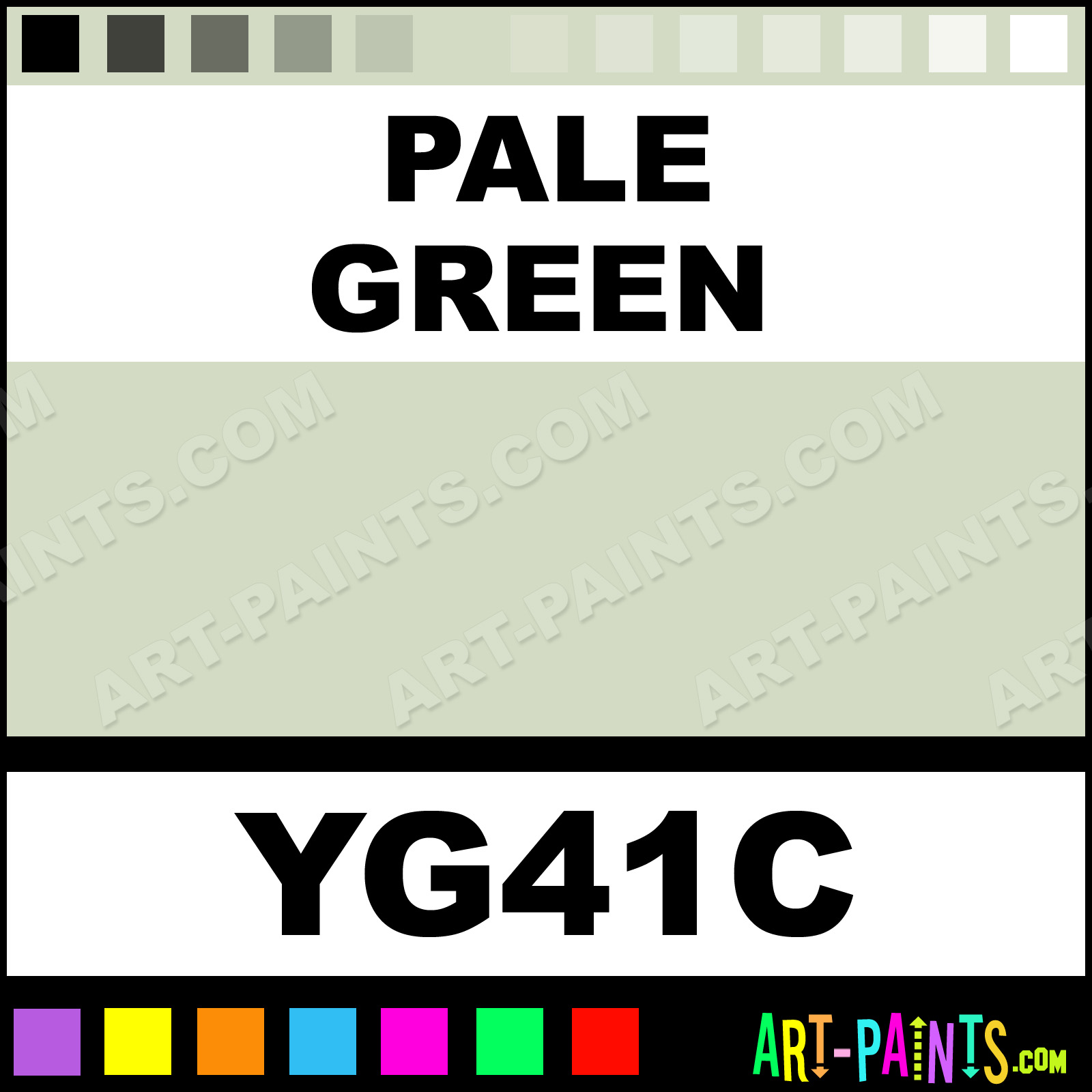 Pale Green Original Markers Calligraphy Inks, Pigments and Paints