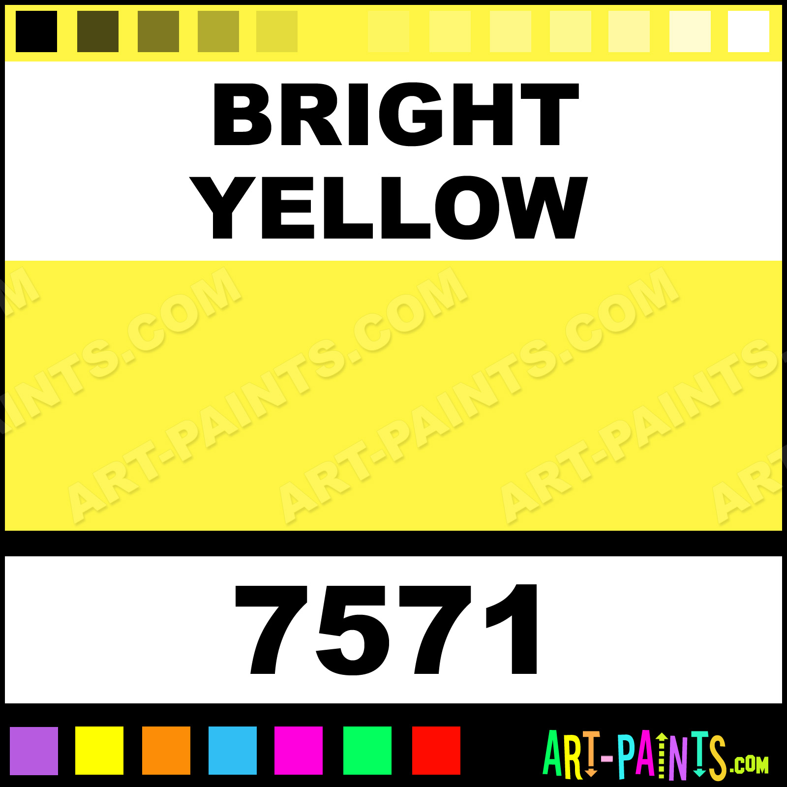 Bright Yellow Neon Paint Markers Calligraphy Inks, Pigments and Paints -  7571 - Bright Yellow Paint, Bright Yellow Color, Painters Neon Paint Markers  Paint, FEF542 