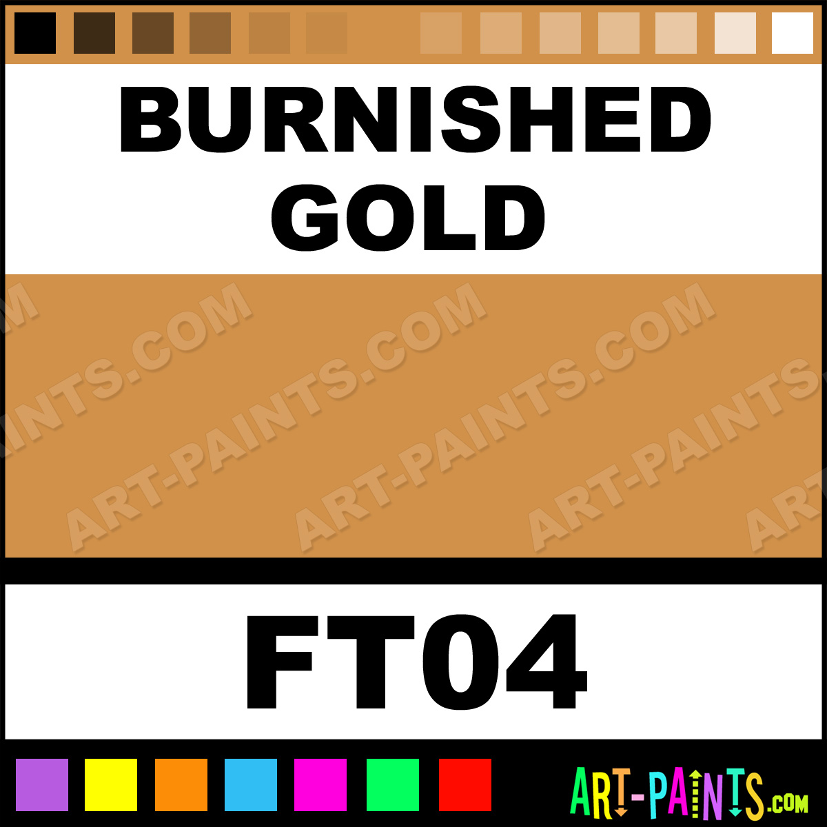 Burnished Gold Ceramic Ceramic Paints FT04 Burnished Gold Paint