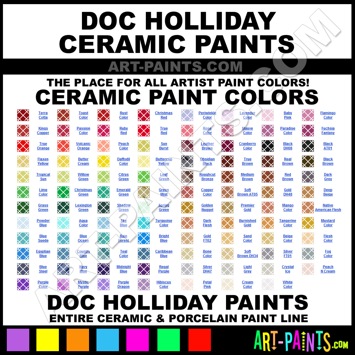 Doc Holliday Ceramic Ceramic Porcelain Paint Colors Doc Holliday