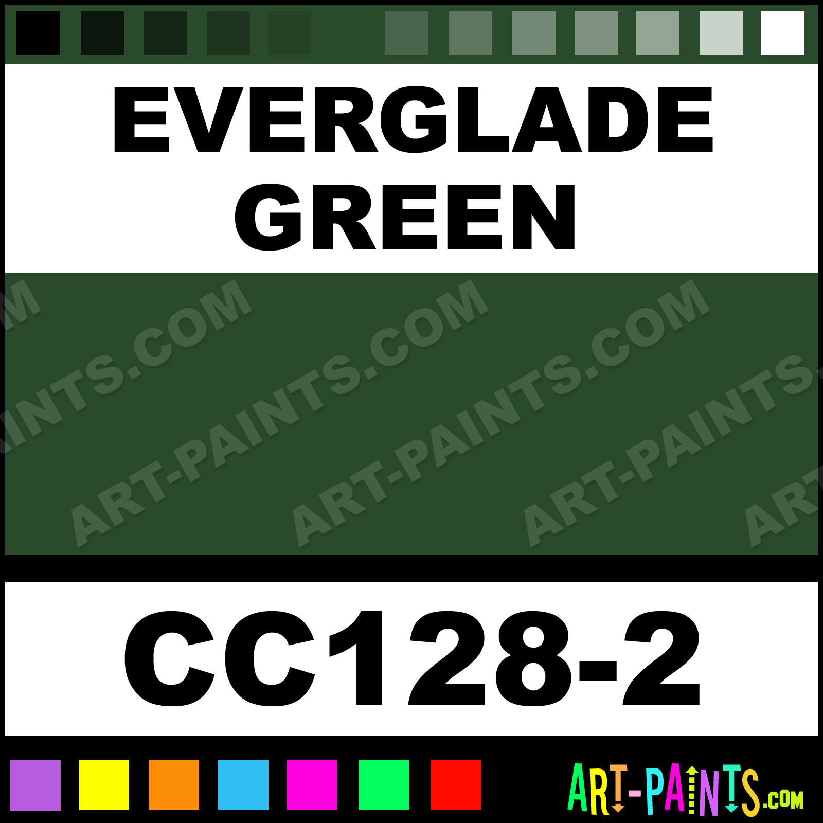 Everglade Green Cover Coat Underglaze Ceramic Paints - CC128-2