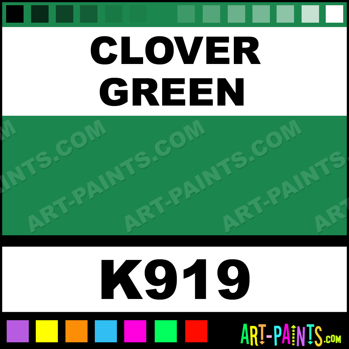 Clover Green Ceramic Ceramic Paints K919 Clover Green Paint, Clover