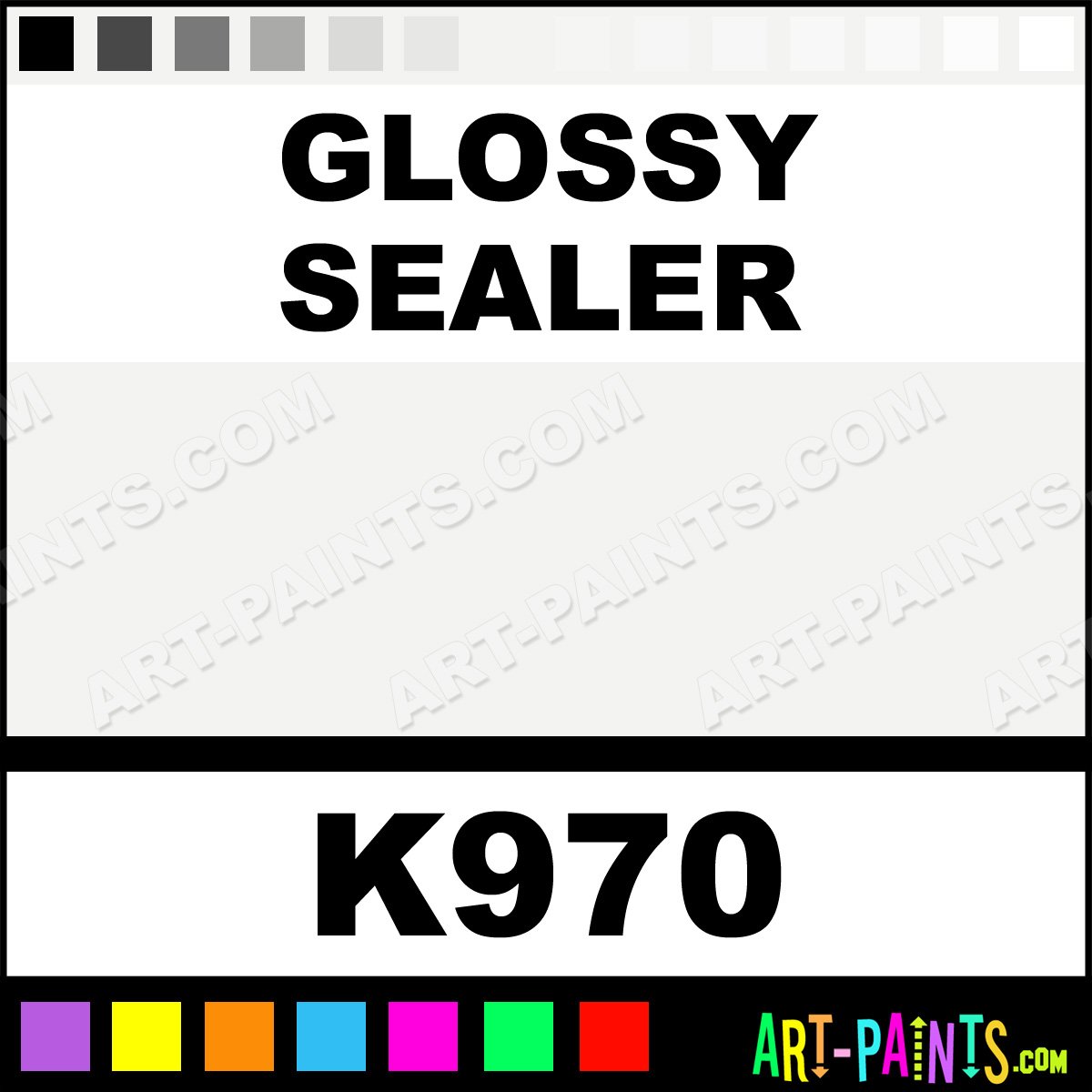Glossy Sealer Ceramic Ceramic Paints K970 Glossy Sealer Paint